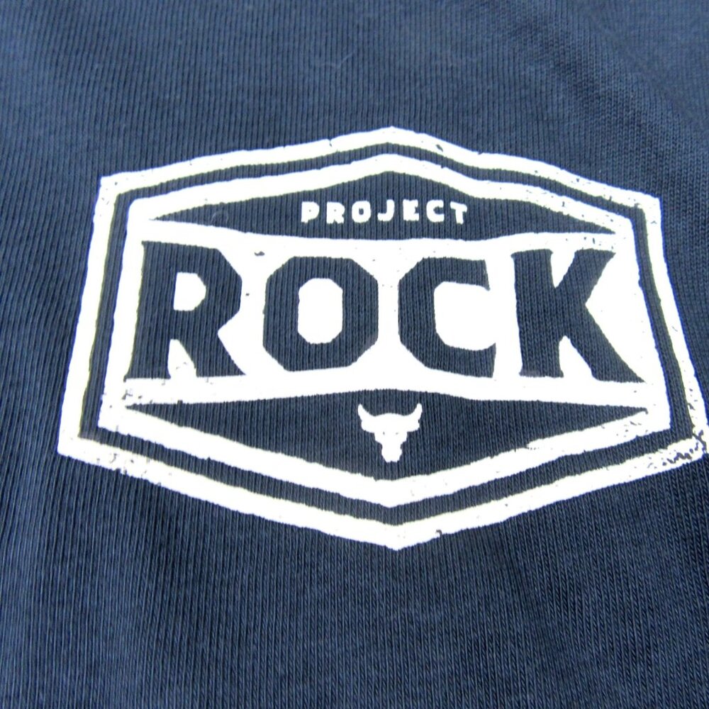 Under Armour Project Rock Wrecking Crew T-Shirt Mens Size XL Black Tee NEW - Picture 4 of 13